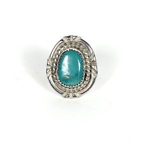 Sterling Silver Turquoise Ring Size 6